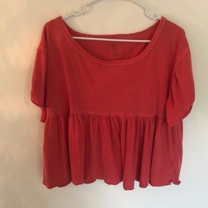 Red free people top